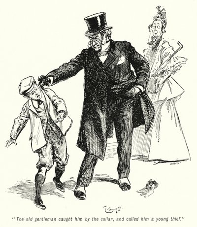 Ilustración para La historia de los buscadores de tesoros de E. Nesbit de Gordon Frederick Browne
