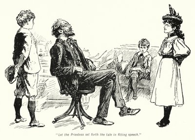 Ilustración para La Historia de los Buscadores de Tesoros de E Nesbit de Gordon Frederick Browne