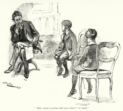 Ilustración para La Historia de los Buscadores de Tesoros de E. Nesbit de Gordon Frederick Browne