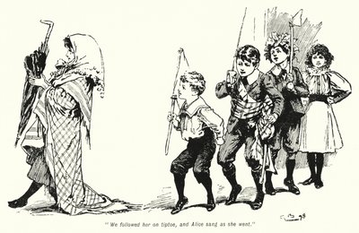 Ilustración para La Historia de los Buscadores de Tesoros de E. Nesbit de Gordon Frederick Browne