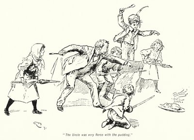 Ilustración para La historia de los buscadores de tesoros de E. Nesbit de Gordon Frederick Browne
