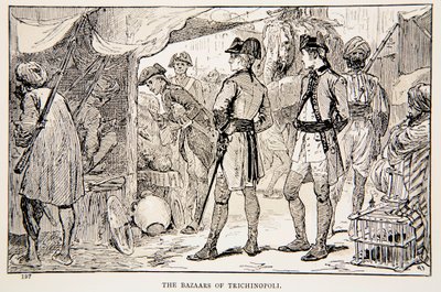 Los bazares de Trichinopoli, una ilustración de 