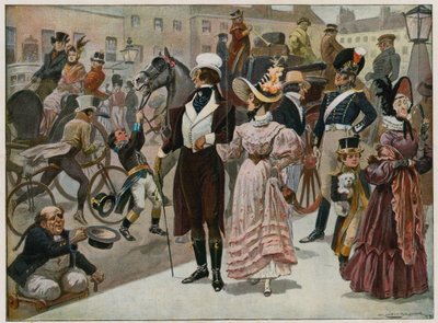 Los primeros días de nuestro siglo - Piccadilly, Londres, en 1800 de Gordon Frederick Browne