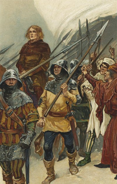 William Wallace siendo llevado al Salón de Westminster de Gordon Frederick Browne