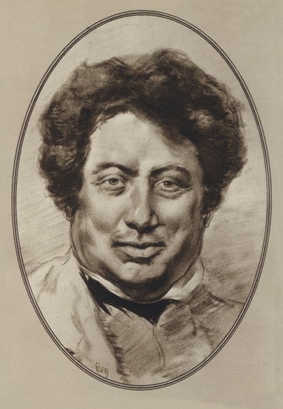Alexandre Dumas, Pere (litografía) de Gordon Ross