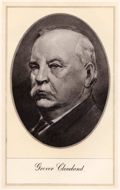 Stephen Grover Cleveland, 22º y 24º Presidente de los Estados Unidos, principios del siglo XX de Gordon Ross