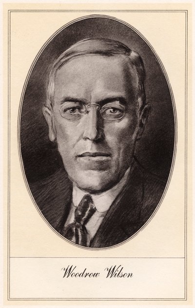 Woodrow Wilson, 28º Presidente de los Estados Unidos, principios del siglo XX de Gordon Ross