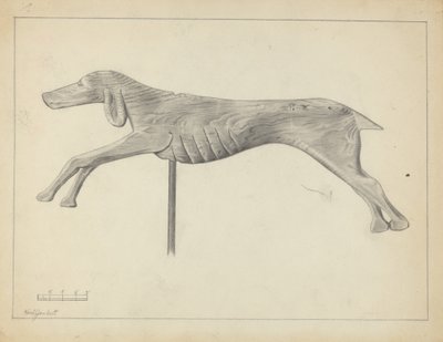 Veleta de perro corriendo de Gordon Sanborn