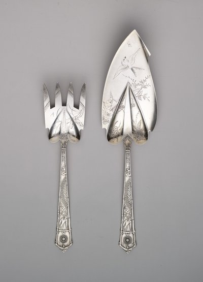 Rebanador de pescado y tenedor de Gorham Manufacturing Company
