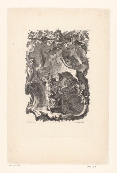 Los horrores de la guerra, número 2 Schrecken des Krieges (título de la serie sobre el objeto) de Gottfried Bernhard Götz