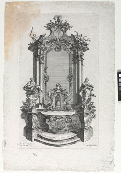Model for Altar for Woodcarvers de Gottfried Bernhard Götz