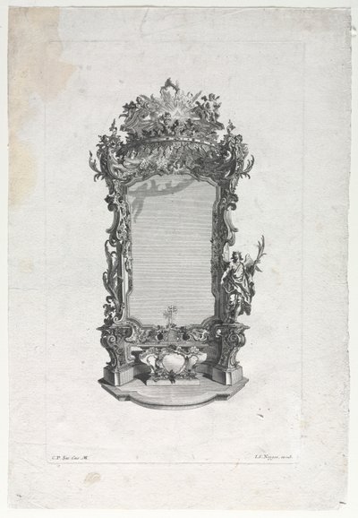 Model for Altar for Woodcarvers de Gottfried Bernhard Götz