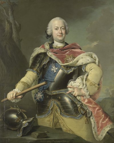 Retrato de Friedrich Christian (1722-63), Elector de Sajonia y Rey de Polonia de Gottfried Boy