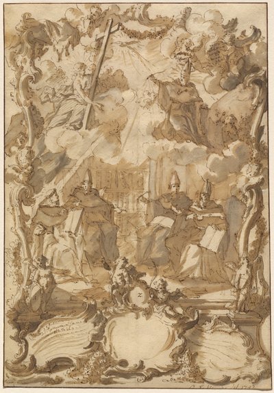 Diseño de Tesis con Doctores de la Iglesia de Gottfried Eichler the Younger