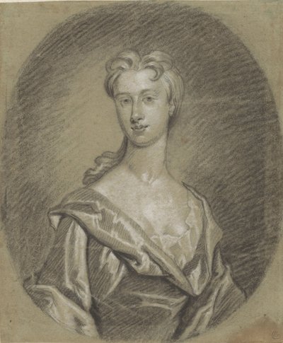 Retrato de mujer, de busto, en óvalo de Gottfried Kneller