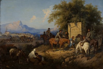 Fuerzas rusas cruzan las montañas del Cáucaso en Adjara de Gottfried Willewalde