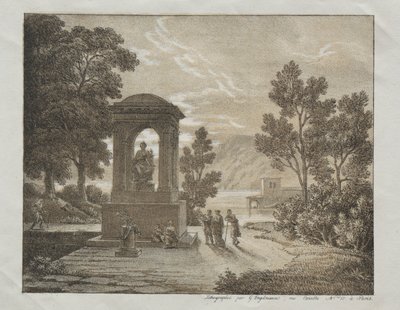 Libro de pruebas de litografía utilizando diferentes medios de dibujo como crayón, pluma, pincel..., c. 1816 de Gottfried or Godefroy Engelmann