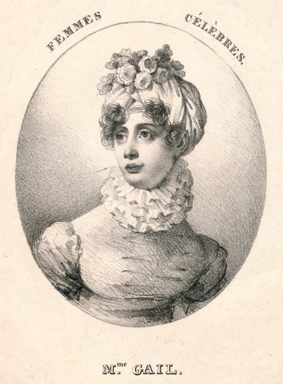 Mme. Gail, principios del siglo XIX de Gottfried or Godefroy Engelmann