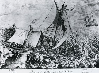 Naufragio de la Fragata Medusa (2 de julio) de Gottfried or Godefroy Engelmann