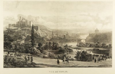 Vista de Tiflis, 1830s de Gottfried or Godefroy Engelmann