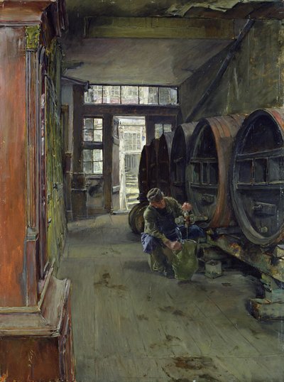 En la fábrica de vinagre en Hamburgo, 1891 de Gotthardt Johann Kuehl