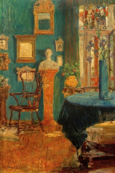 La habitación azul de Gotthardt Johann Kuehl