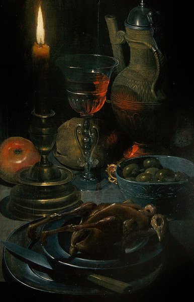 Cena a la luz de las velas de Gotthardt von Wedig