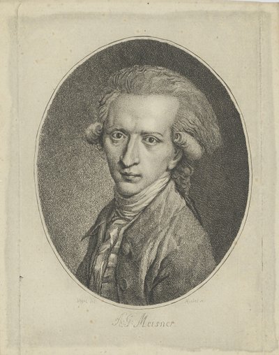 Retrato de August Gottlieb Meissner 1753-1807, c. 1800 de Gottlieb Friedrich Riedel