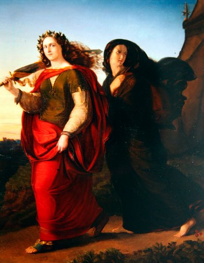 Judith volviendo a casa tras el asesinato de Holofernes, c.1830 (óleo sobre lienzo) de Gottlieb Heinrich von Schroeter