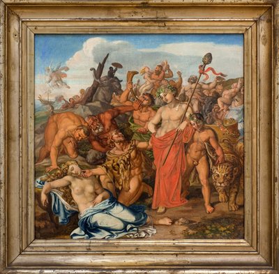 Baco y Ariane. Pintura de Gottlieb Schick (1776-1812), Óleo sobre lienzo de Gottlieb Schick
