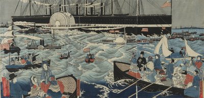 Un gran barco de América de Gountei Sadahide