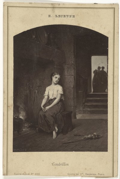 Reproducción fotográfica de un cuadro de Cenicienta de Eugène Joseph Lejeune Cendrillon (título sobre objeto) de Goupil and Cie.