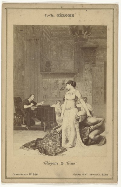 Reproducción fotográfica del cuadro Cléopatre & César de Jean-Léon Gérôme de Goupil and Cie.