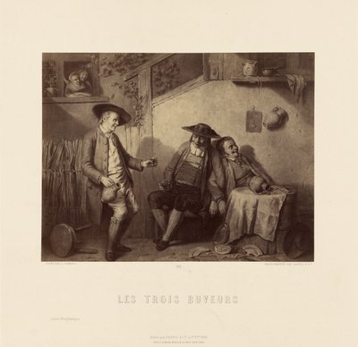 "Los tres bebedores" de L. Somers de Goupil and Cie.