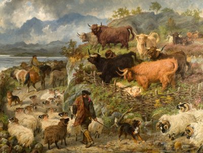 Una despedida de las Tierras Altas de Gourlay Steell