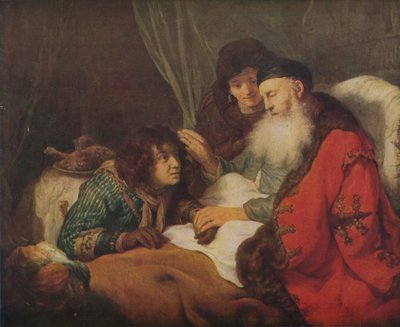 Isaac bendiciendo a Jacob, c1638, 1914 de Govaert Flinck
