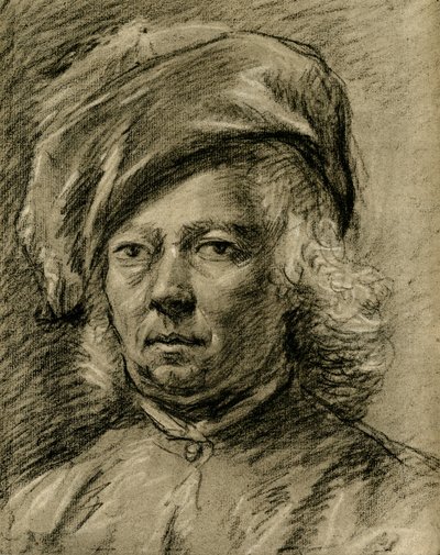 Estudio de cabeza masculina de Govaert Flinck
