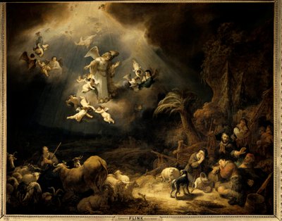 La anunciación a los pastores de Govaert Flinck