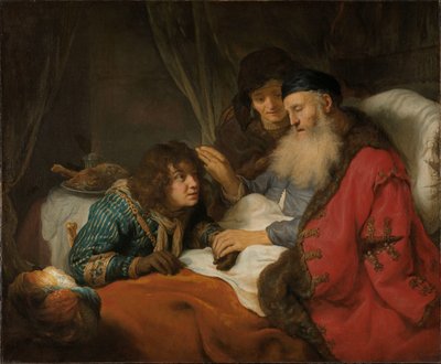 Isaac bendiciendo a Jacob de Govert Flinck