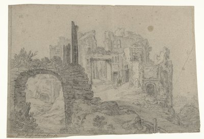 Obra en construcción en una colina de Govert Jansz.