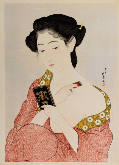 Una mujer en ropa interior, 1918 de Goyo Hashiguchi
