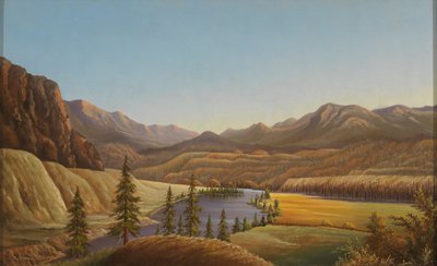 Vista del lago Okanagan, Columbia Británica de Grafton Tyler Brown