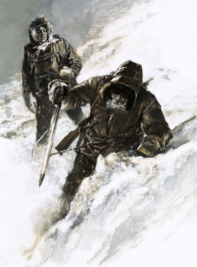 El Dr. Isaac Stringer y C. F. Johnson atravesaron el Yukón de Graham Coton