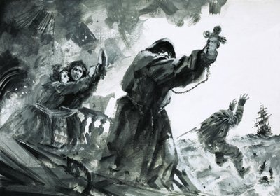 Lucha a bordo de un carruaje portugués de Graham Coton