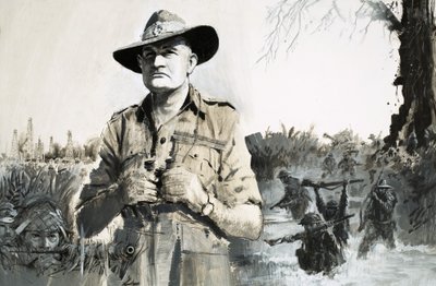 El General Bill Slim, que lideró la victoria contra los japoneses en Birmania de Graham Coton