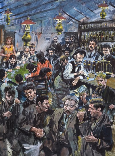 Reino torcido de "Soapy" Smith (1860-98) (gouache sobre papel) de Graham Coton