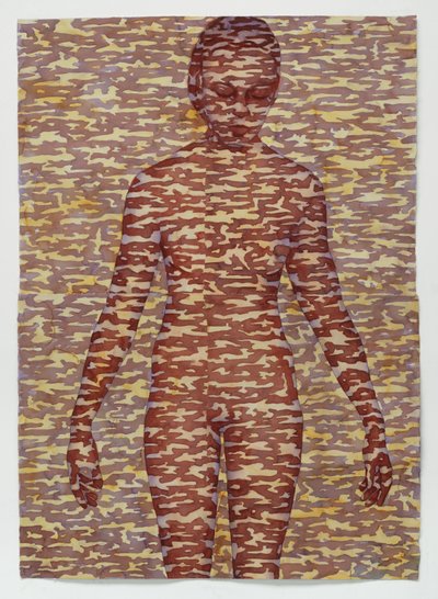 Biombo, 2025 (acuarela sobre arcos) de Graham Dean