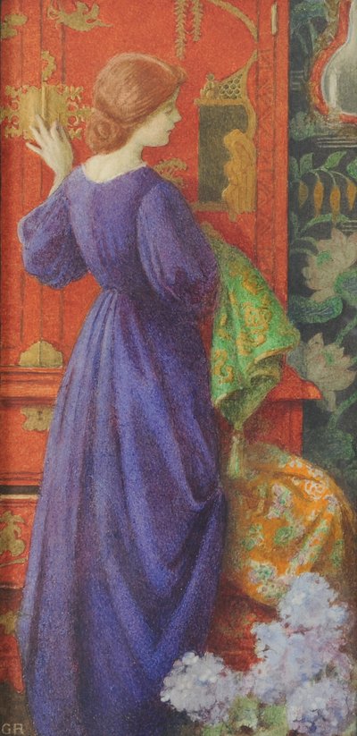 The Lacquer Cabinet, c.1920 (acuarela sobre papel) de Graham Robertson