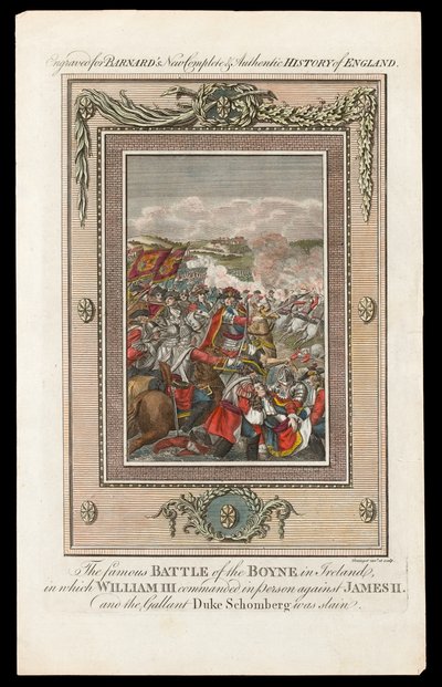 La famosa Batalla del Boyne en Irlanda, 1690 de Grainger