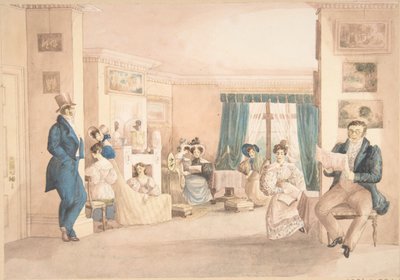 Un interior en Hatton, Warwickshire, 1820-30 de Granddaughters of Dr. Samuel Parr.